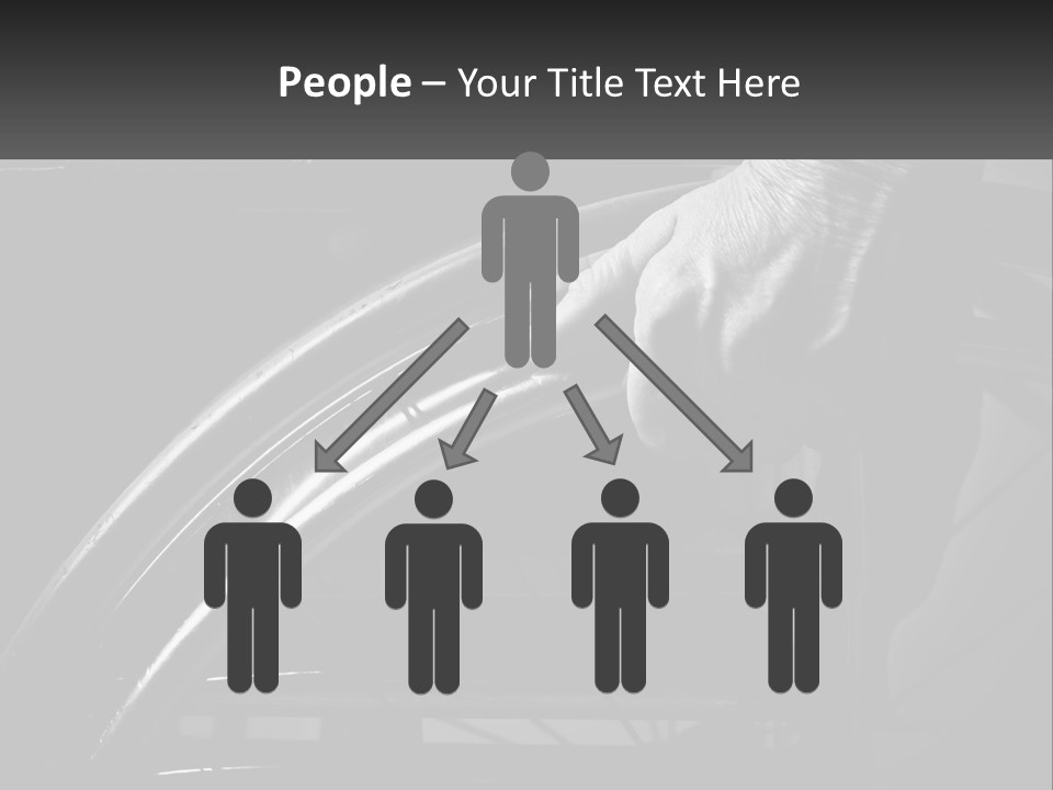 A Person Pushing A Wheel On A Wheelchair PowerPoint Template