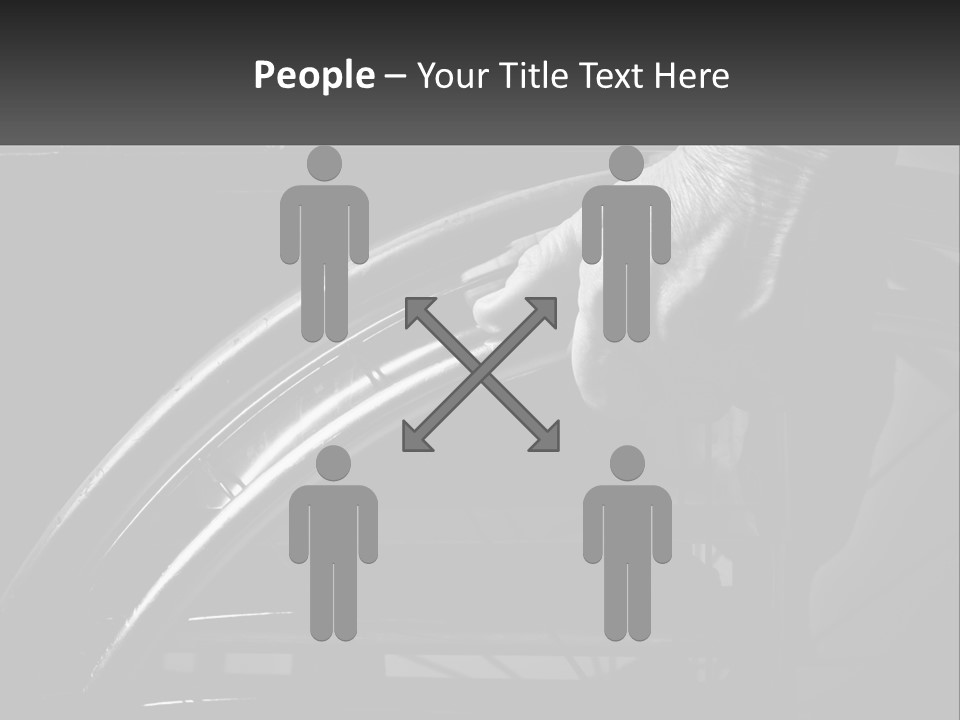 A Person Pushing A Wheel On A Wheelchair PowerPoint Template