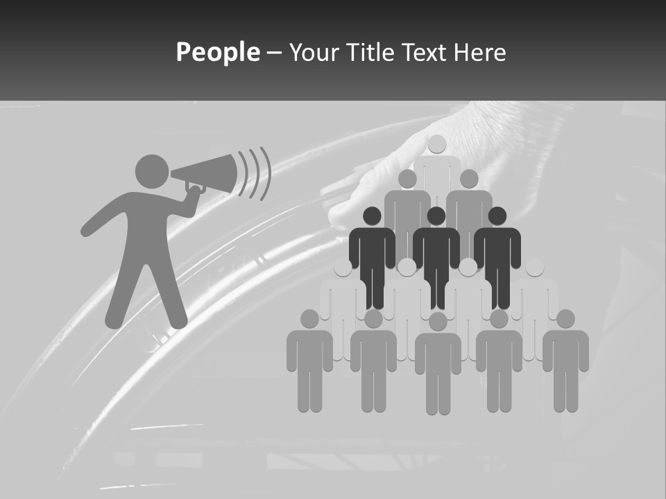 A Person Pushing A Wheel On A Wheelchair PowerPoint Template