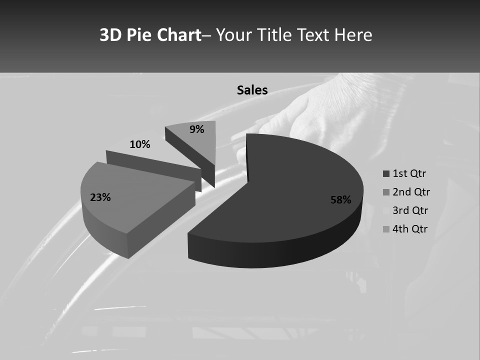 A Person Pushing A Wheel On A Wheelchair PowerPoint Template