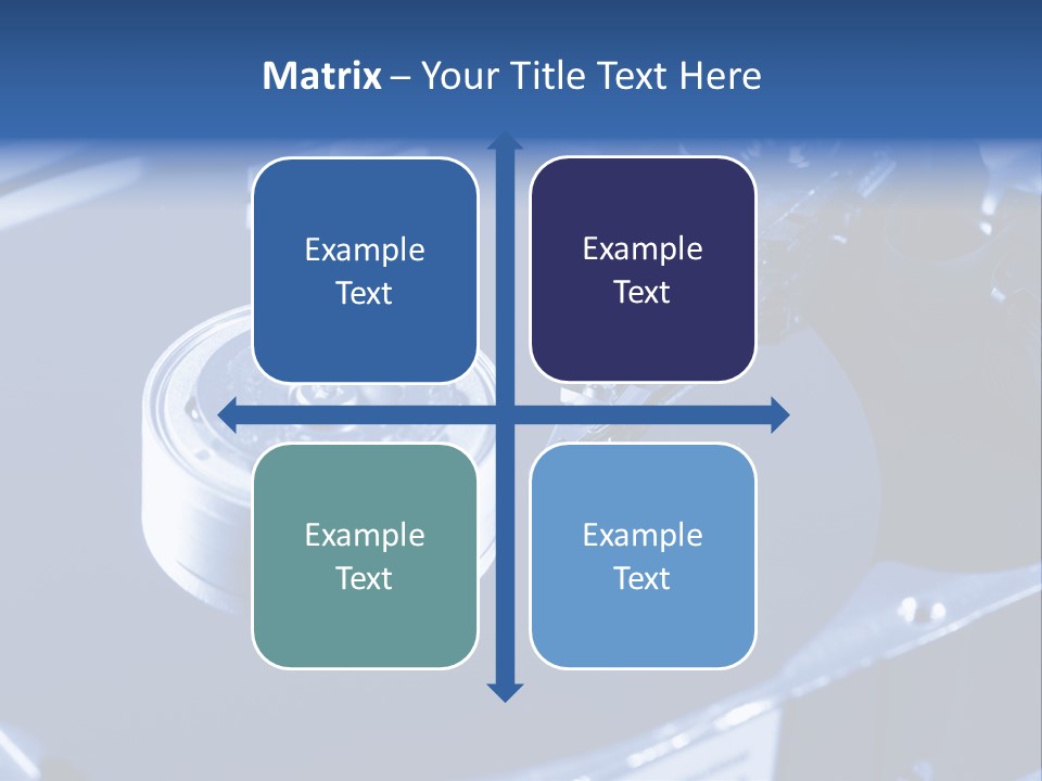 A Hard Drive With A Key On Top Of It PowerPoint Template