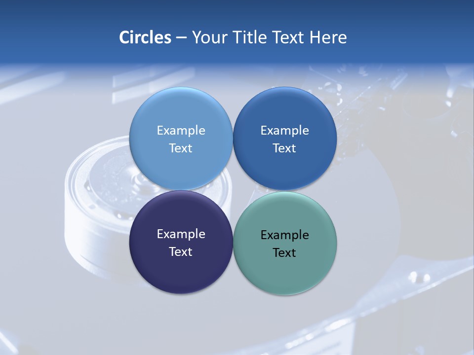 A Hard Drive With A Key On Top Of It PowerPoint Template