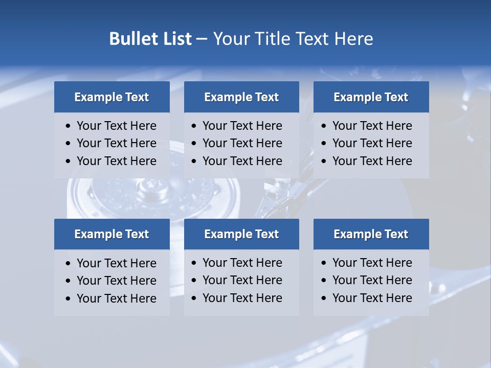 A Hard Drive With A Key On Top Of It PowerPoint Template