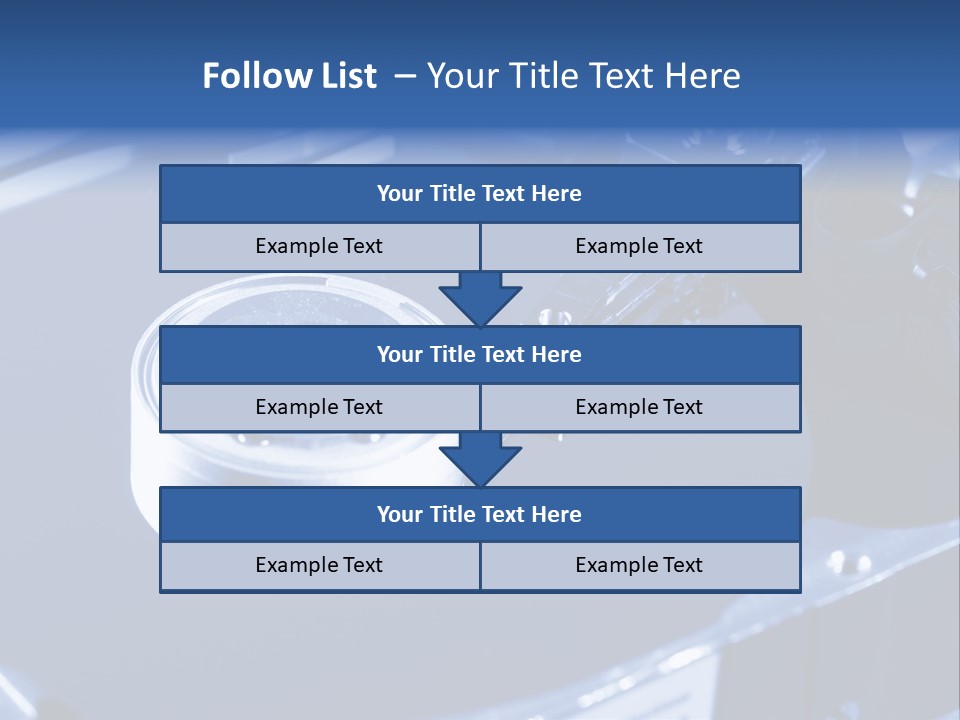 A Hard Drive With A Key On Top Of It PowerPoint Template