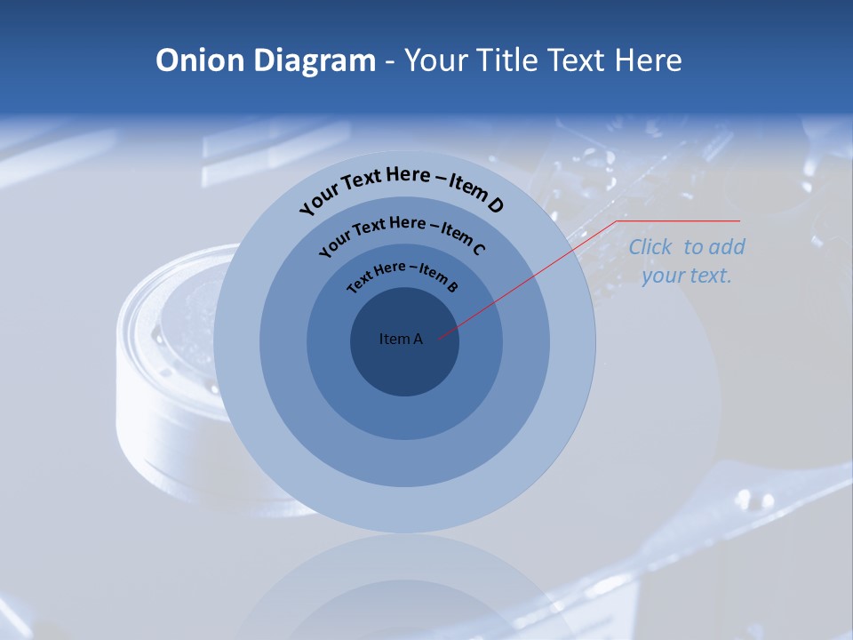 A Hard Drive With A Key On Top Of It PowerPoint Template