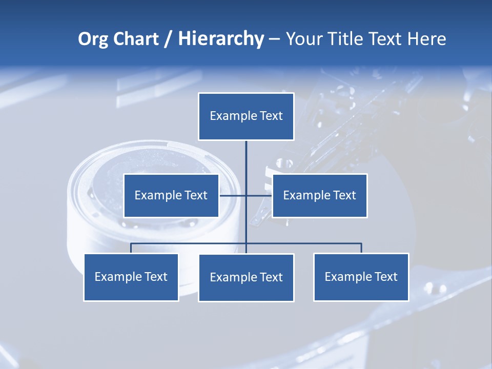 A Hard Drive With A Key On Top Of It PowerPoint Template