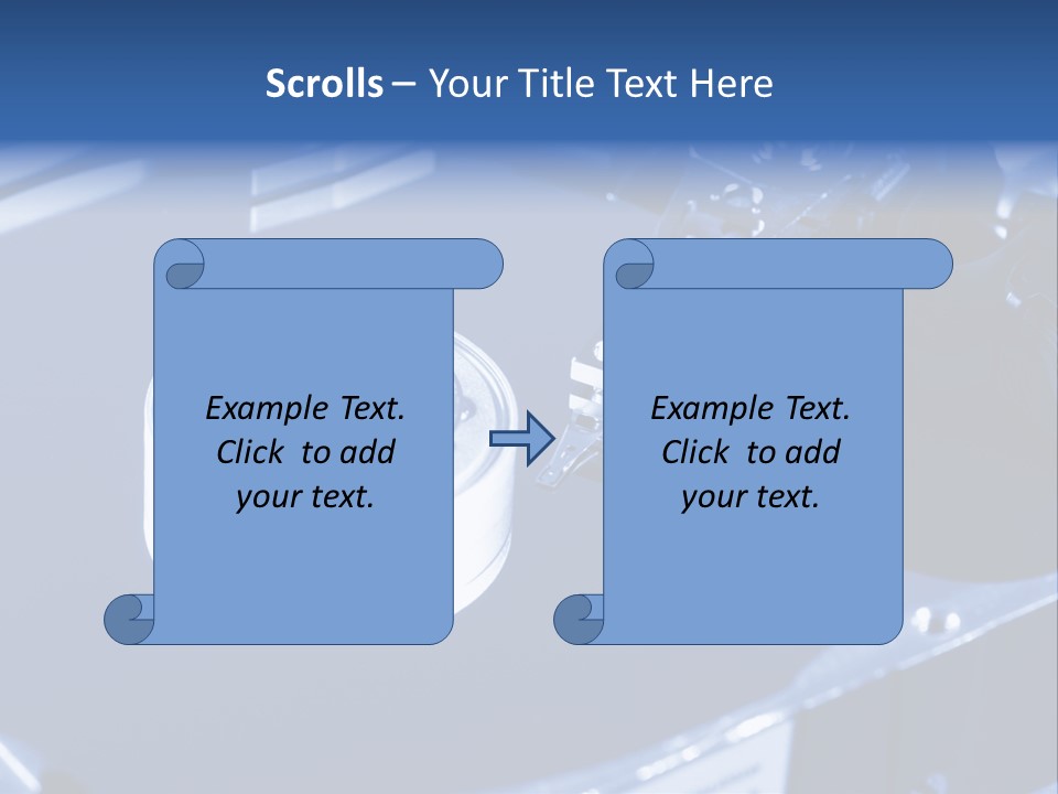 A Hard Drive With A Key On Top Of It PowerPoint Template