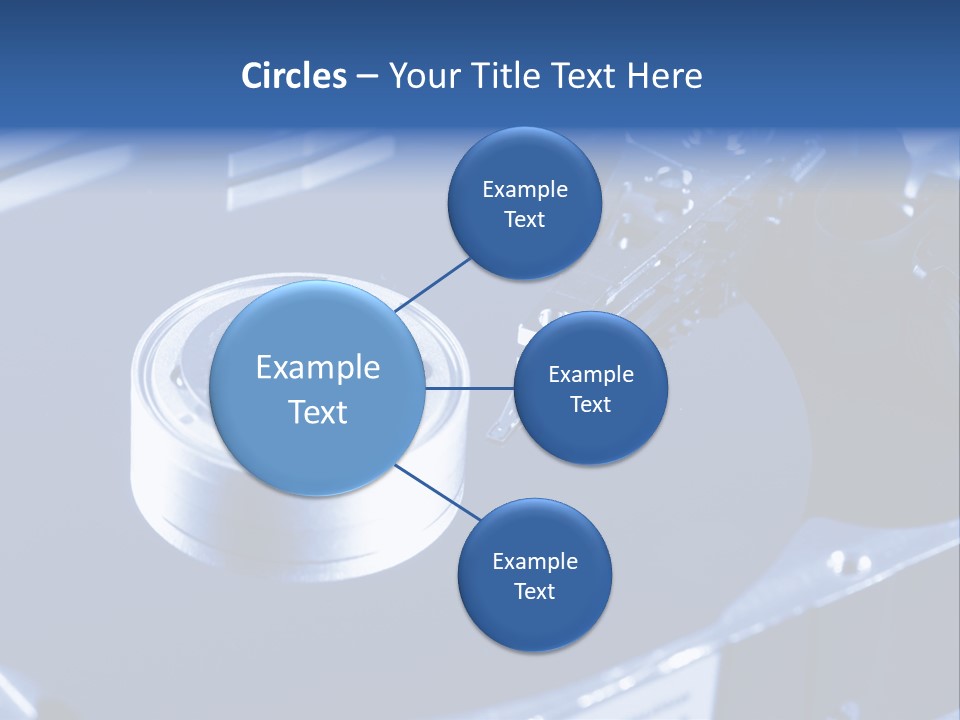 A Hard Drive With A Key On Top Of It PowerPoint Template