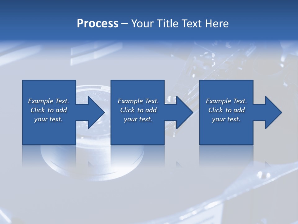 A Hard Drive With A Key On Top Of It PowerPoint Template