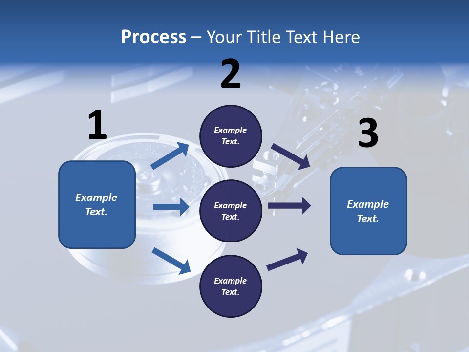 A Hard Drive With A Key On Top Of It PowerPoint Template