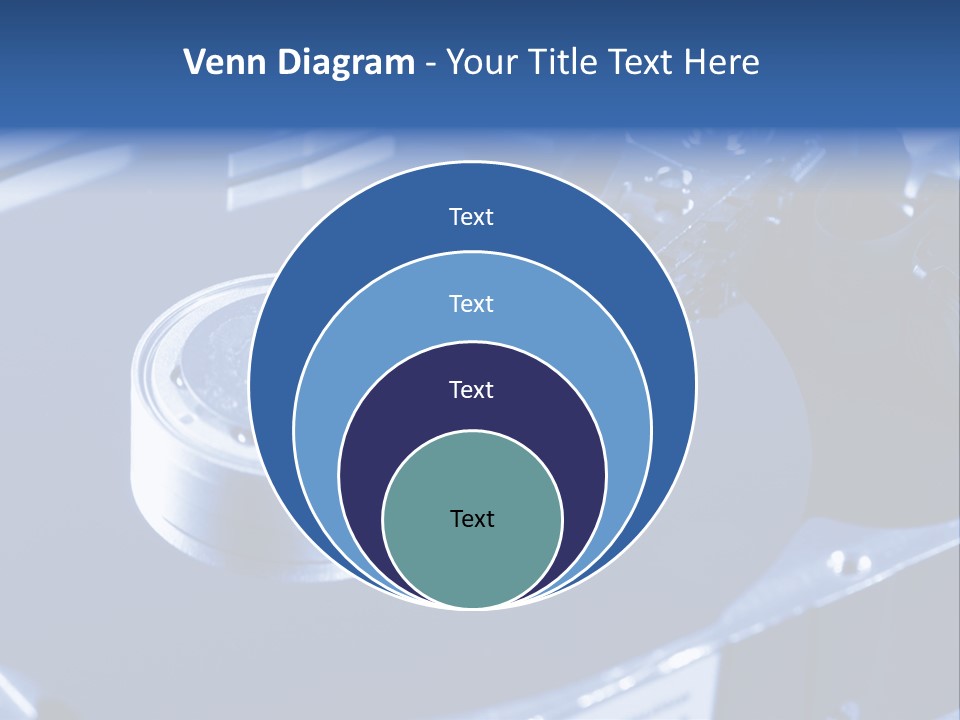 A Hard Drive With A Key On Top Of It PowerPoint Template