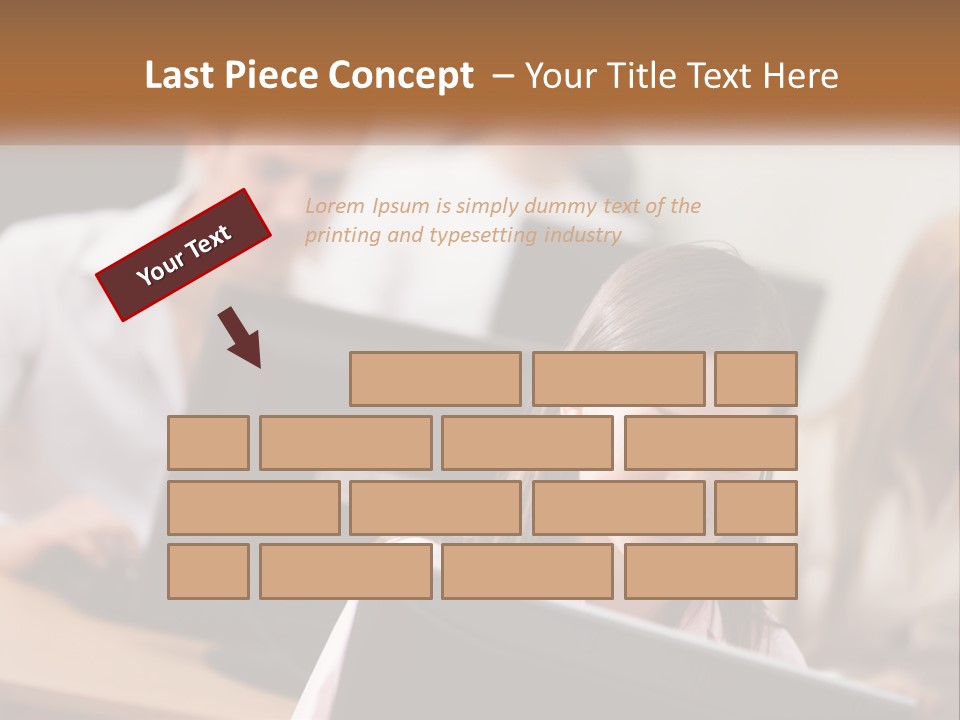 A Group Of People Working On Computers In An Office PowerPoint Template