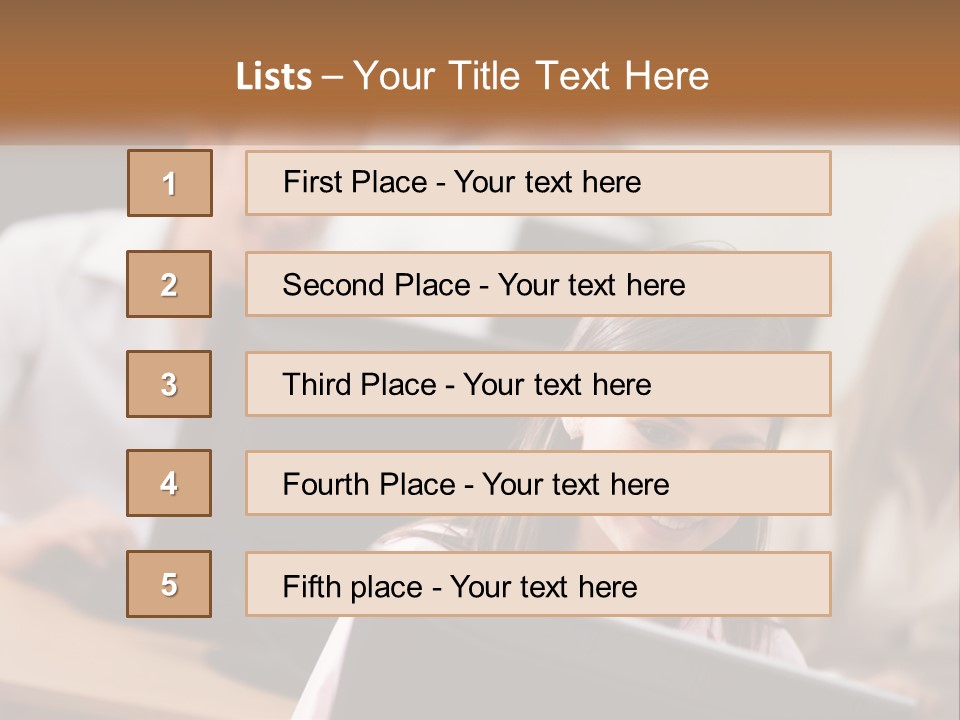 A Group Of People Working On Computers In An Office PowerPoint Template