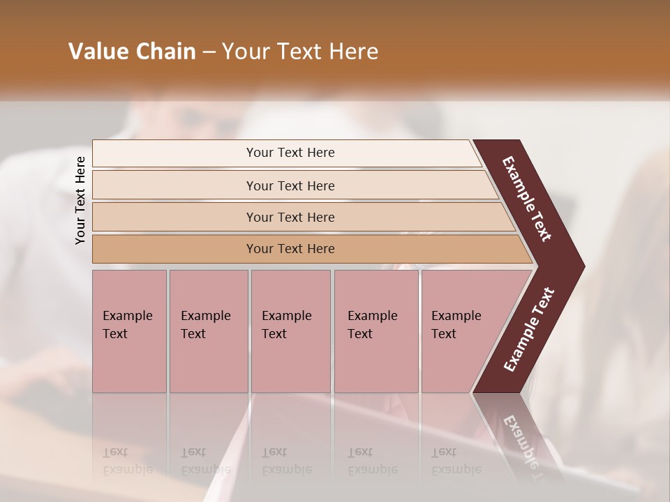A Group Of People Working On Computers In An Office PowerPoint Template