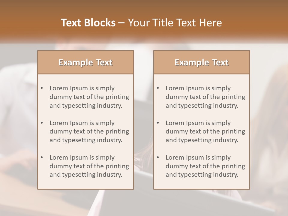 A Group Of People Working On Computers In An Office PowerPoint Template