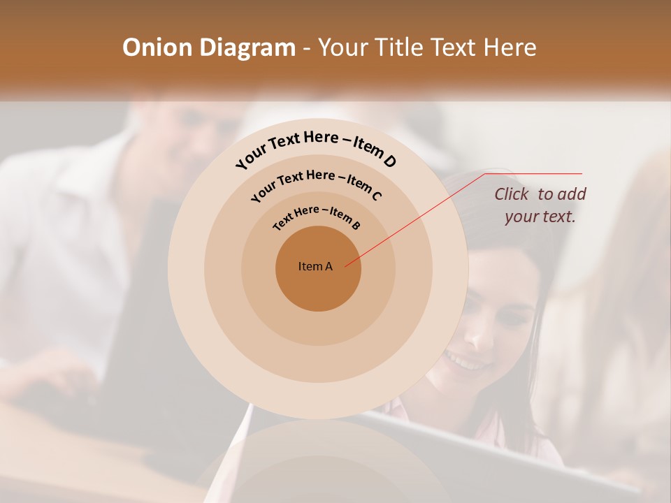 A Group Of People Working On Computers In An Office PowerPoint Template