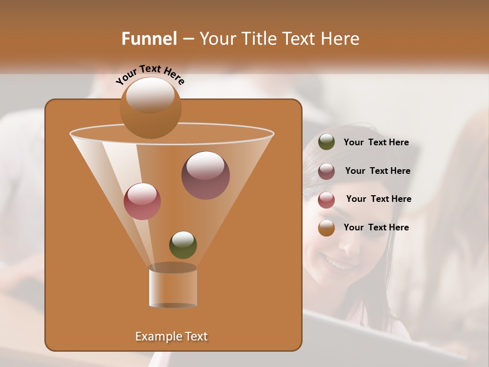 A Group Of People Working On Computers In An Office PowerPoint Template