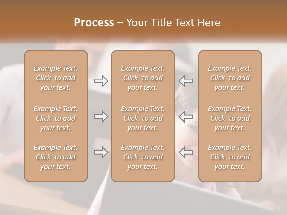 A Group Of People Working On Computers In An Office PowerPoint Template