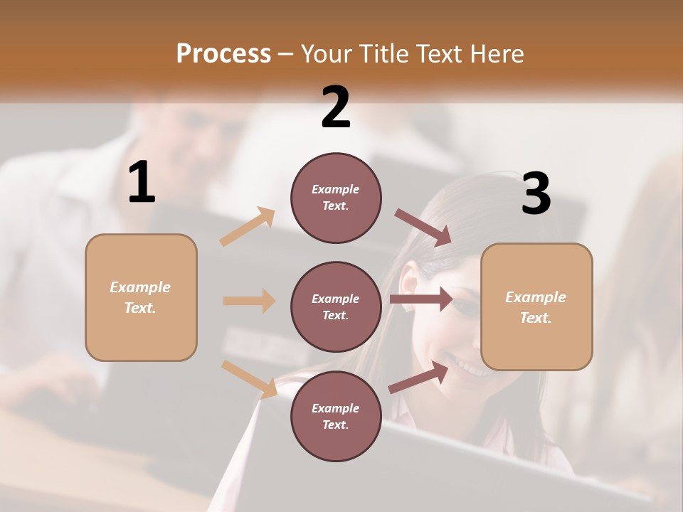 A Group Of People Working On Computers In An Office PowerPoint Template