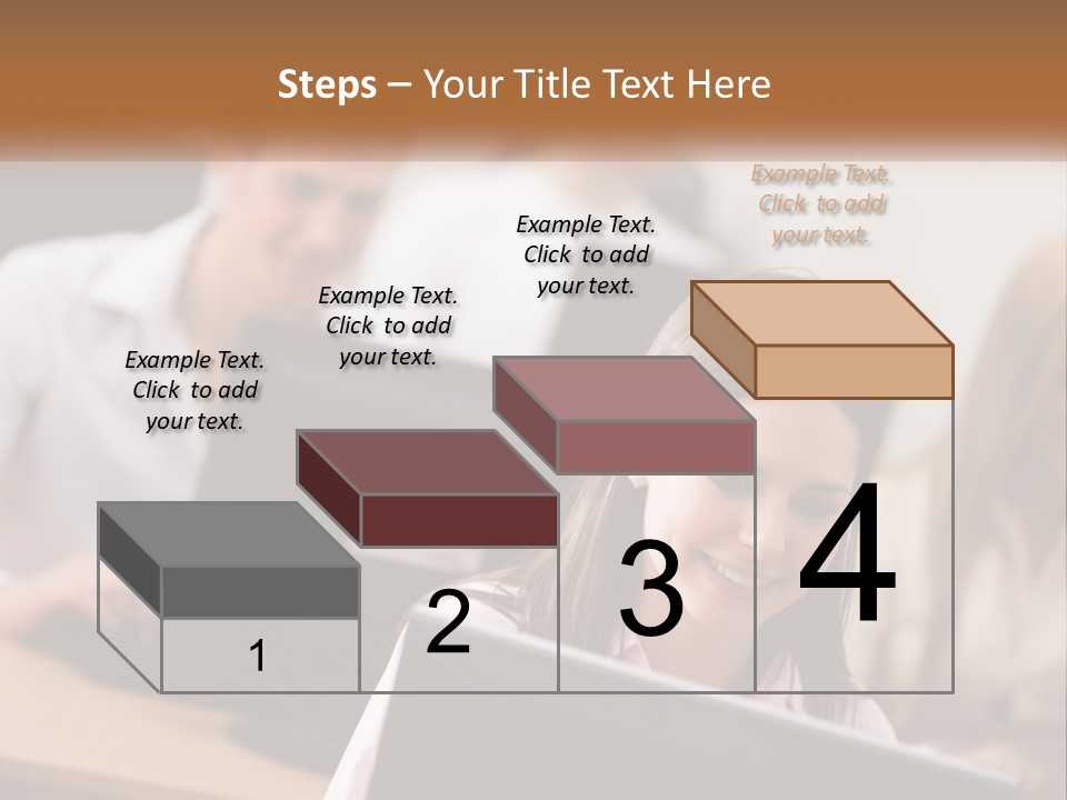 A Group Of People Working On Computers In An Office PowerPoint Template