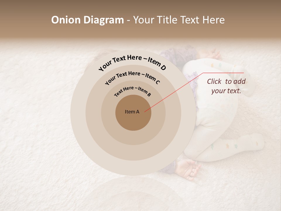 A Baby Is Sleeping On A White Carpet PowerPoint Template