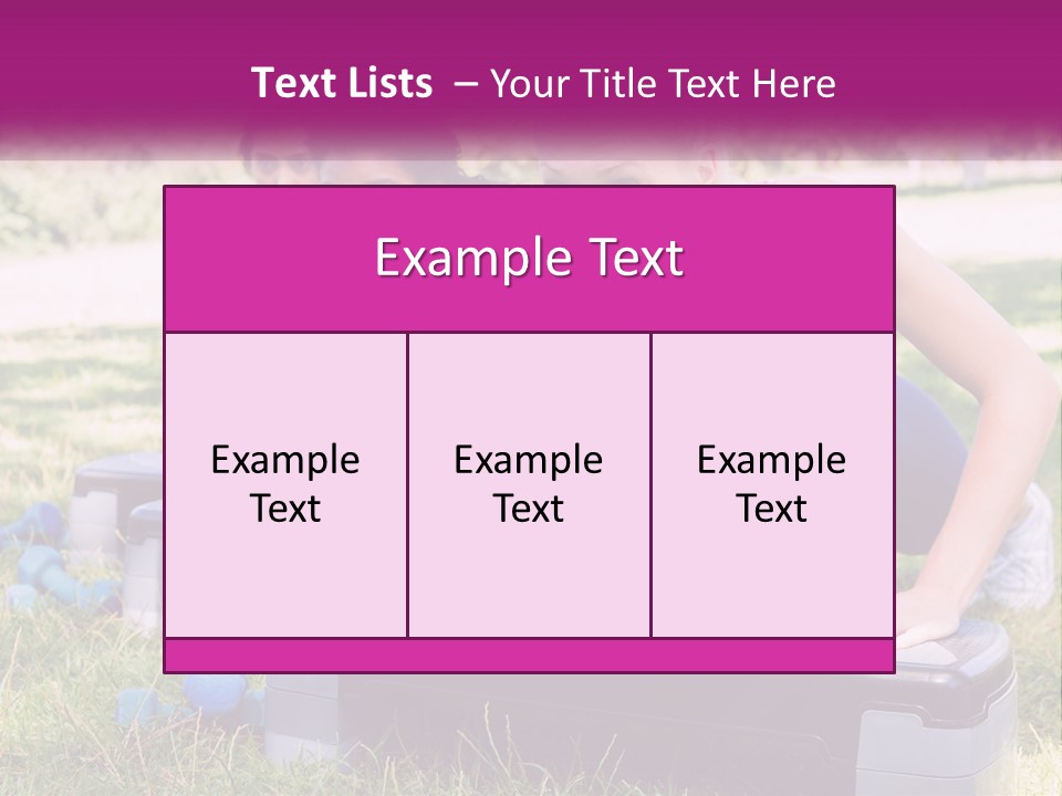 A Group Of Women Doing Push Ups In A Park PowerPoint Template