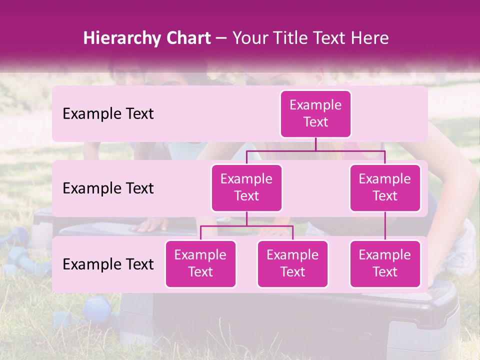 A Group Of Women Doing Push Ups In A Park PowerPoint Template