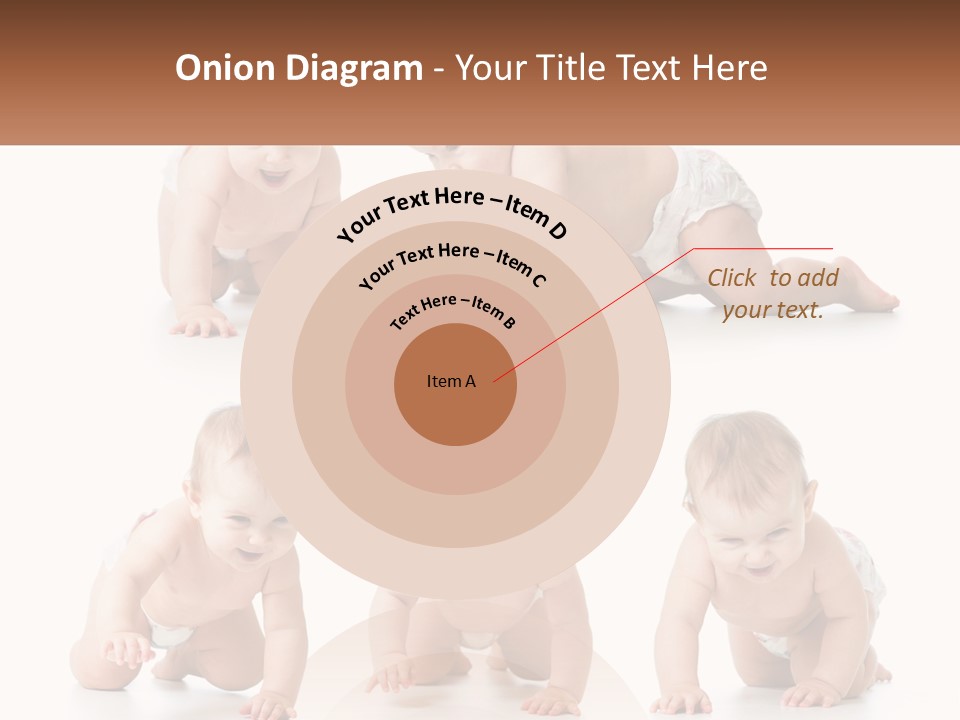 A Baby In A Diaper Crawling On The Ground PowerPoint Template