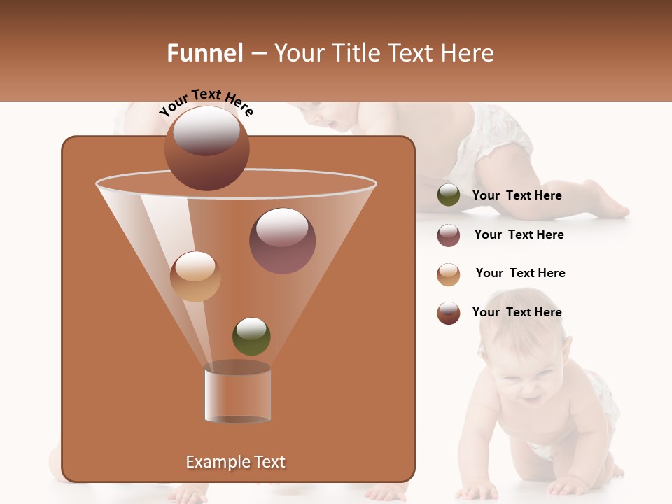 A Baby In A Diaper Crawling On The Ground PowerPoint Template