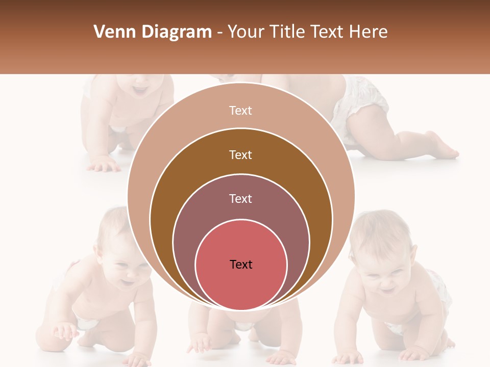 A Baby In A Diaper Crawling On The Ground PowerPoint Template