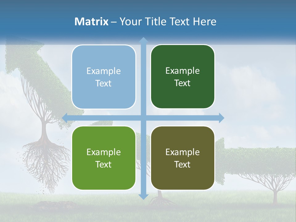 A Group Of Trees With A Sky Background PowerPoint Template
