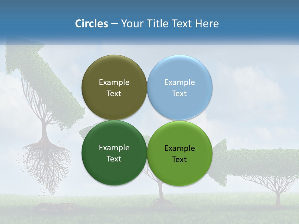 A Group Of Trees With A Sky Background PowerPoint Template