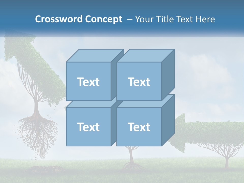 A Group Of Trees With A Sky Background PowerPoint Template