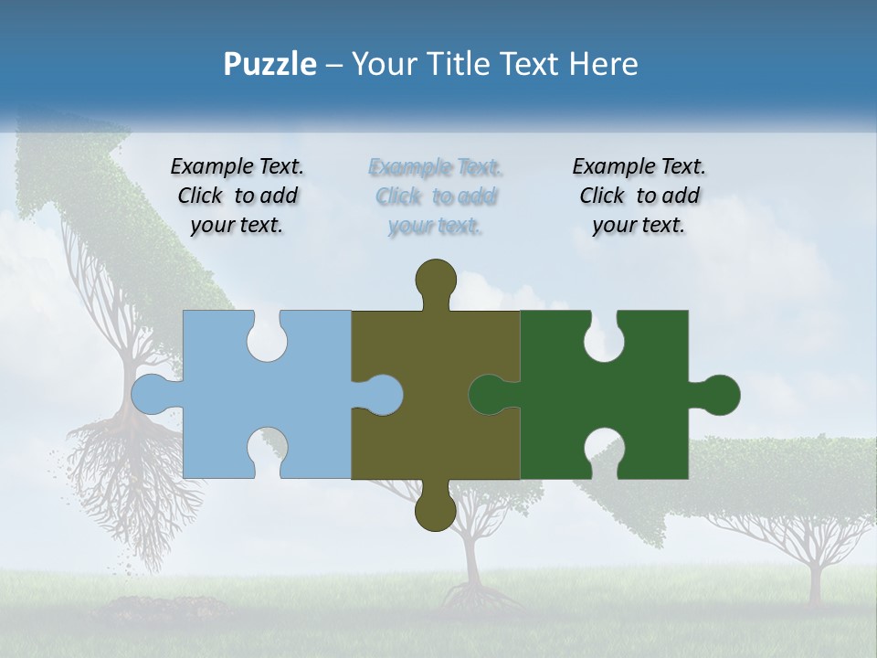 A Group Of Trees With A Sky Background PowerPoint Template