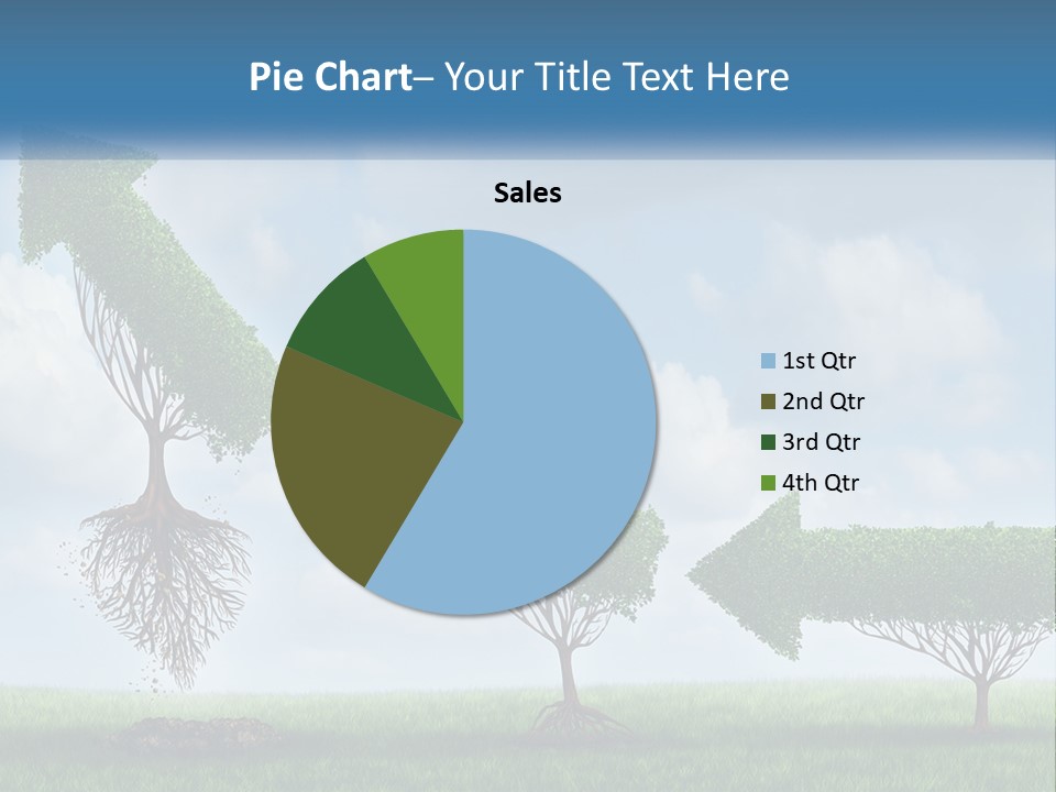 A Group Of Trees With A Sky Background PowerPoint Template