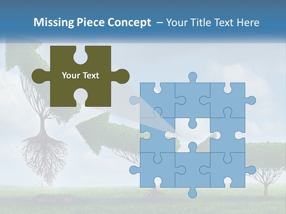 A Group Of Trees With A Sky Background PowerPoint Template