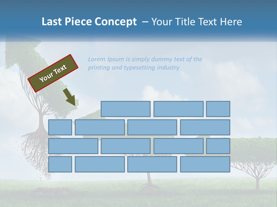 A Group Of Trees With A Sky Background PowerPoint Template