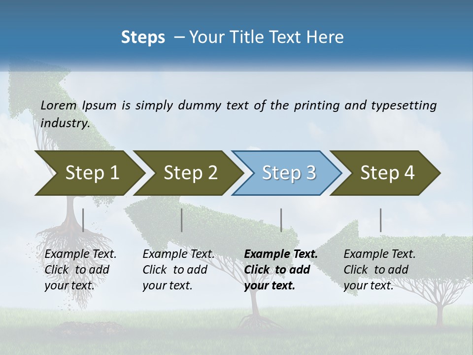 A Group Of Trees With A Sky Background PowerPoint Template