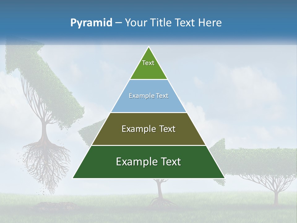 A Group Of Trees With A Sky Background PowerPoint Template