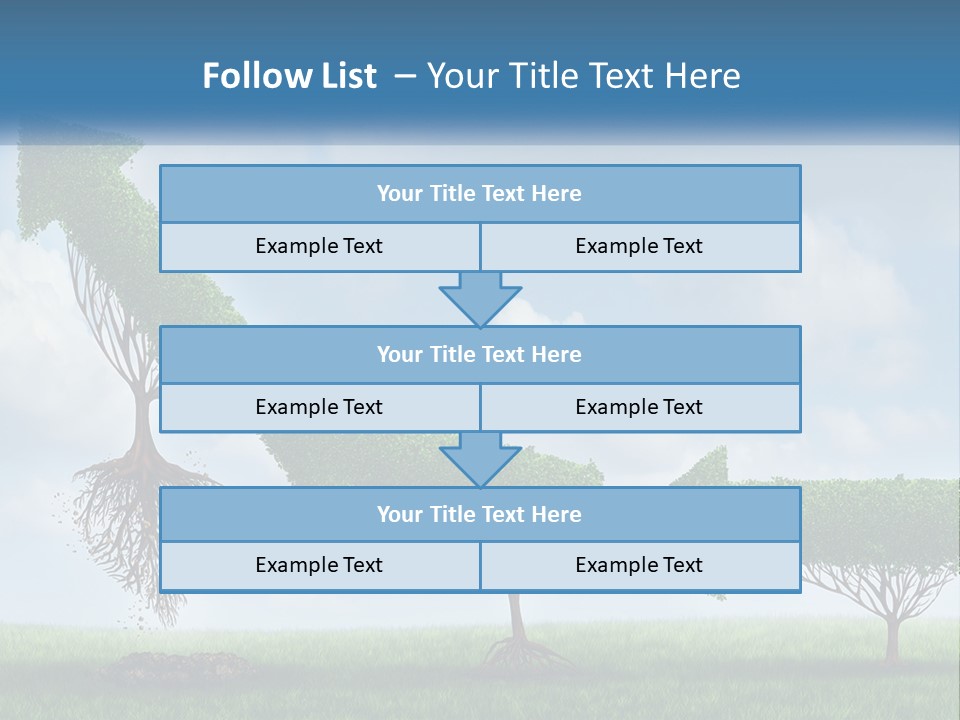 A Group Of Trees With A Sky Background PowerPoint Template