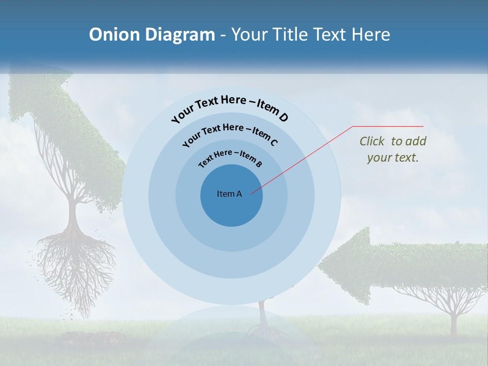 A Group Of Trees With A Sky Background PowerPoint Template