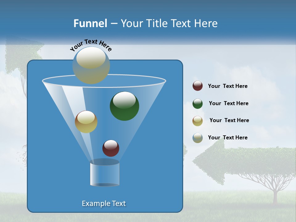 A Group Of Trees With A Sky Background PowerPoint Template