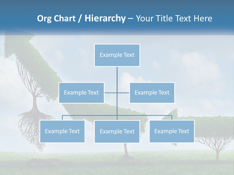 A Group Of Trees With A Sky Background PowerPoint Template