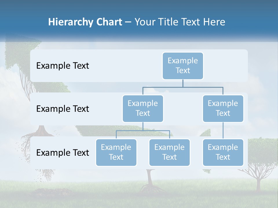 A Group Of Trees With A Sky Background PowerPoint Template