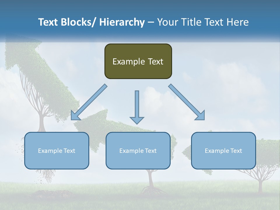 A Group Of Trees With A Sky Background PowerPoint Template