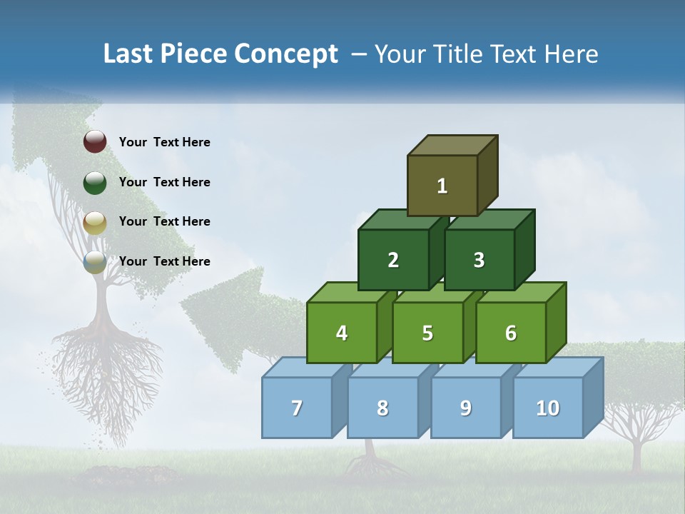 A Group Of Trees With A Sky Background PowerPoint Template