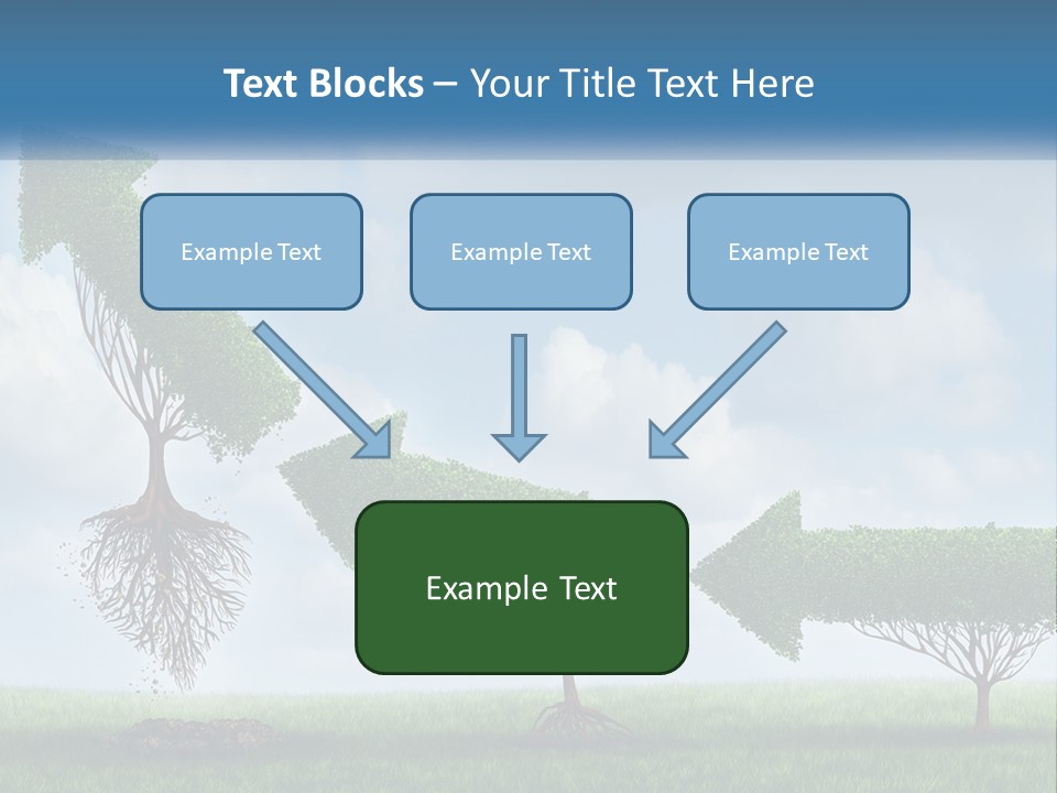A Group Of Trees With A Sky Background PowerPoint Template