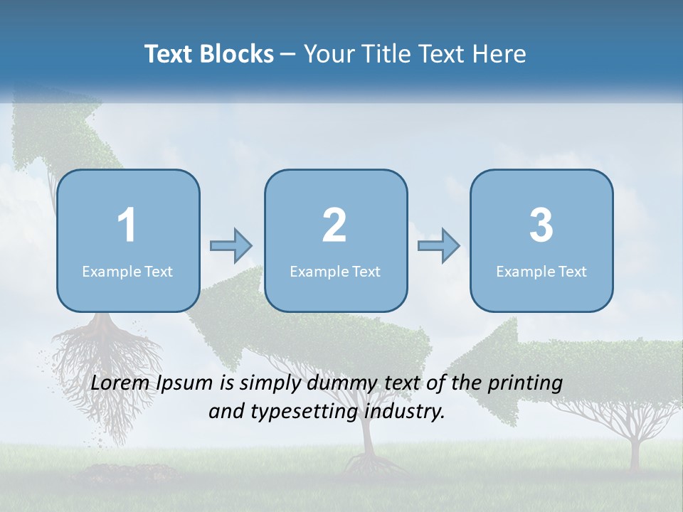 A Group Of Trees With A Sky Background PowerPoint Template