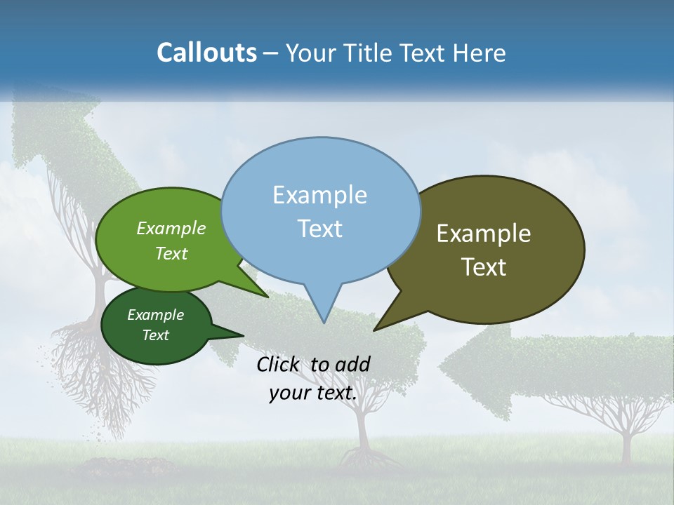A Group Of Trees With A Sky Background PowerPoint Template