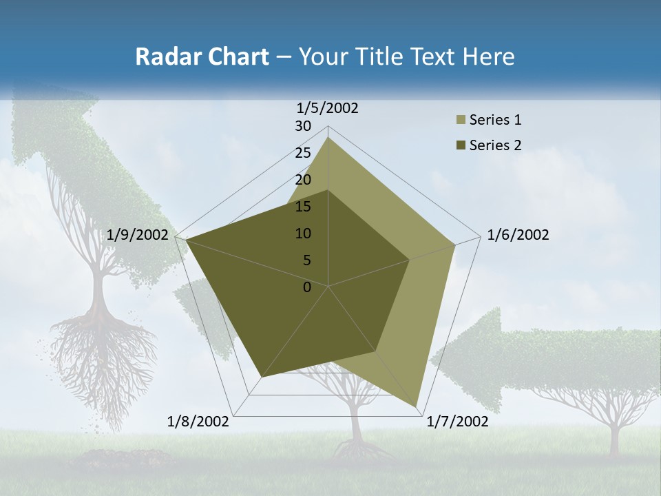 A Group Of Trees With A Sky Background PowerPoint Template